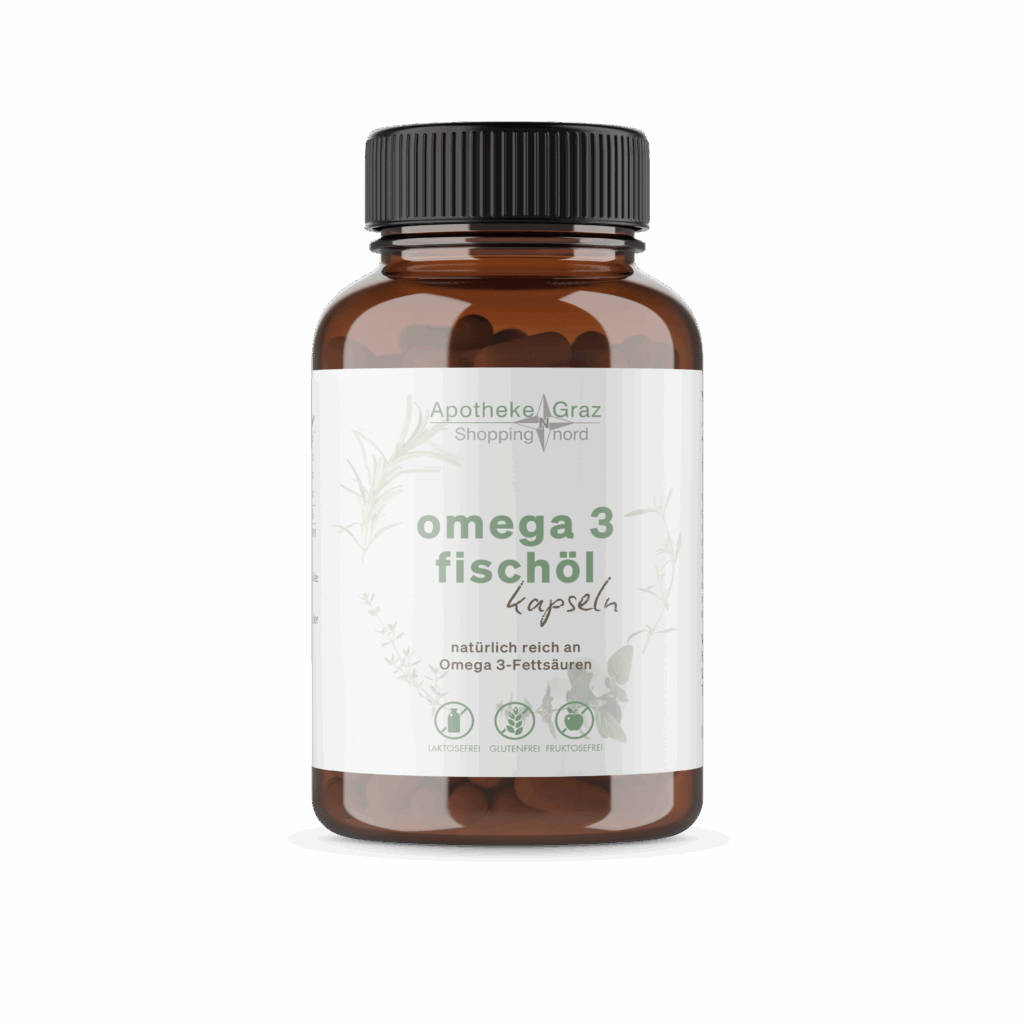 Produktbild der Eigenmarke, OMEGA 3 FISCHÖL Kapseln