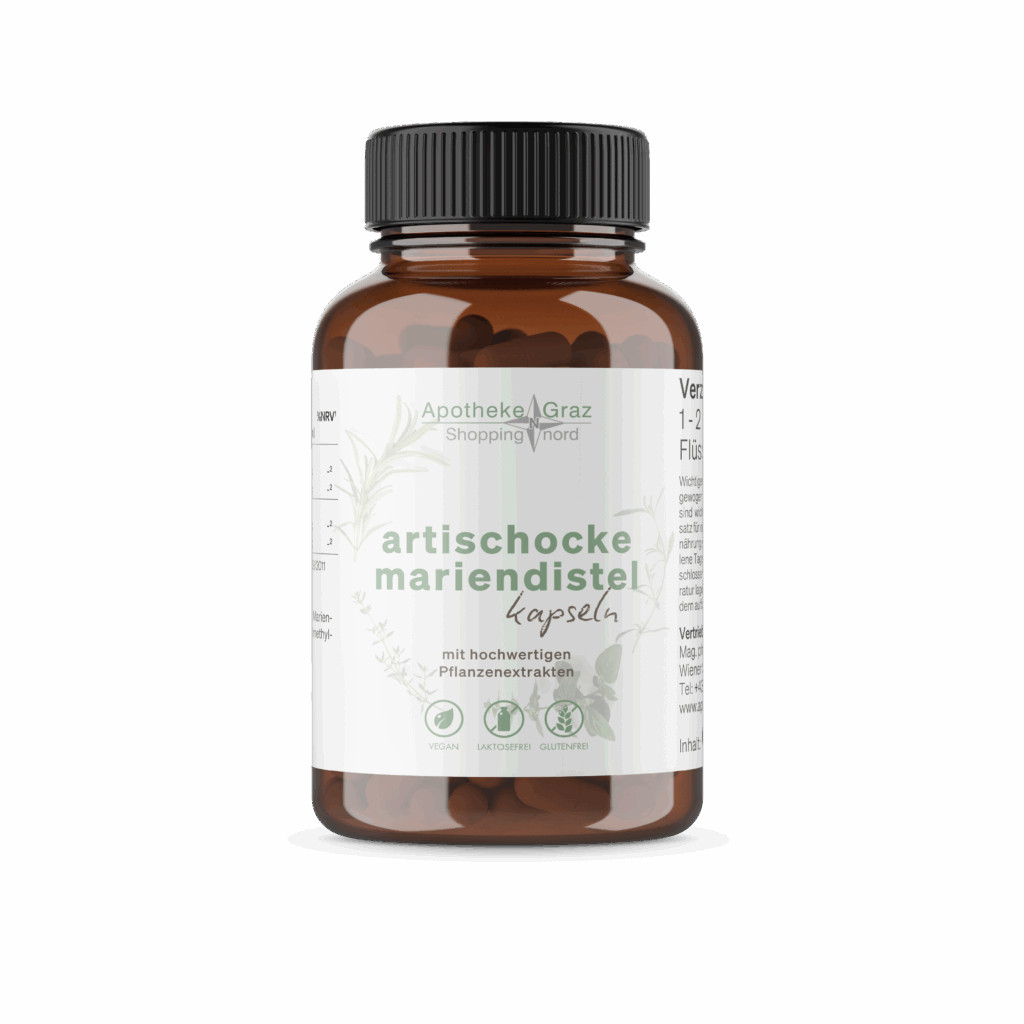 Produktbild der Eigenmarke, ARTISCHOCKE MARIENDISTEL Kapseln