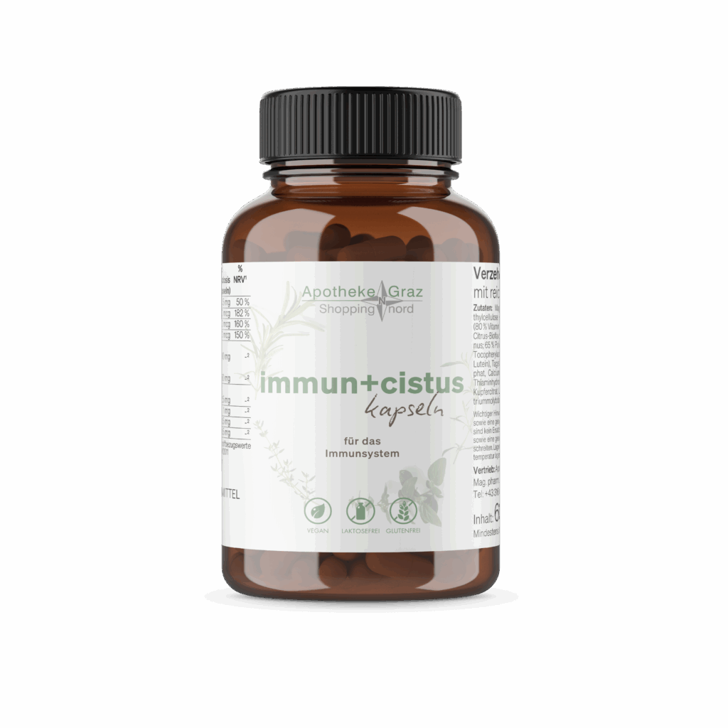 Produktbild von IMMUN + CISTUS Kapseln für das Immunsystem